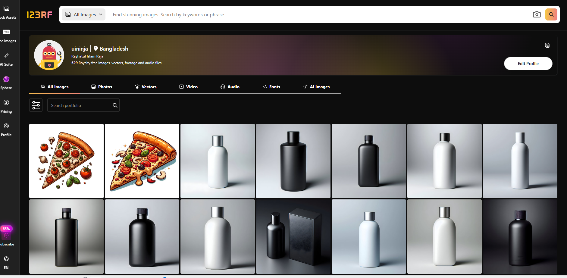 123rf Contributor Account 500+ files - Slide 2