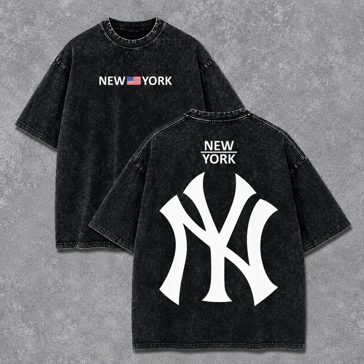 Premium Acid Wash Drop Shoulder TShirt - Slide 6