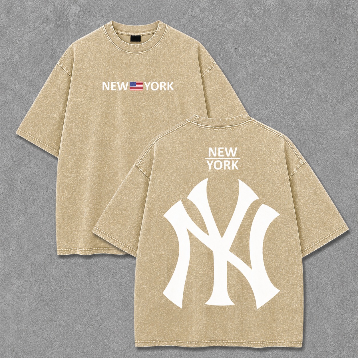 Premium Acid Wash Drop Shoulder TShirt - Slide 4